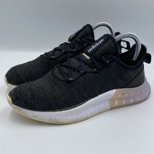 adidas Kaptir Super Women's Size 7 Black Carbon Cloudfoam Running Shoes Q46281